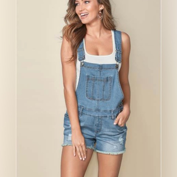 VENUS Denim - EUC Venus Denim Overall Romper!
